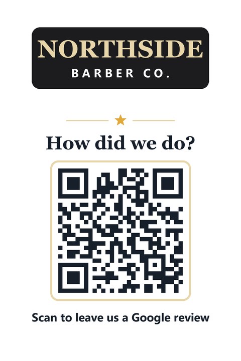 Stand for a made-up barber shop